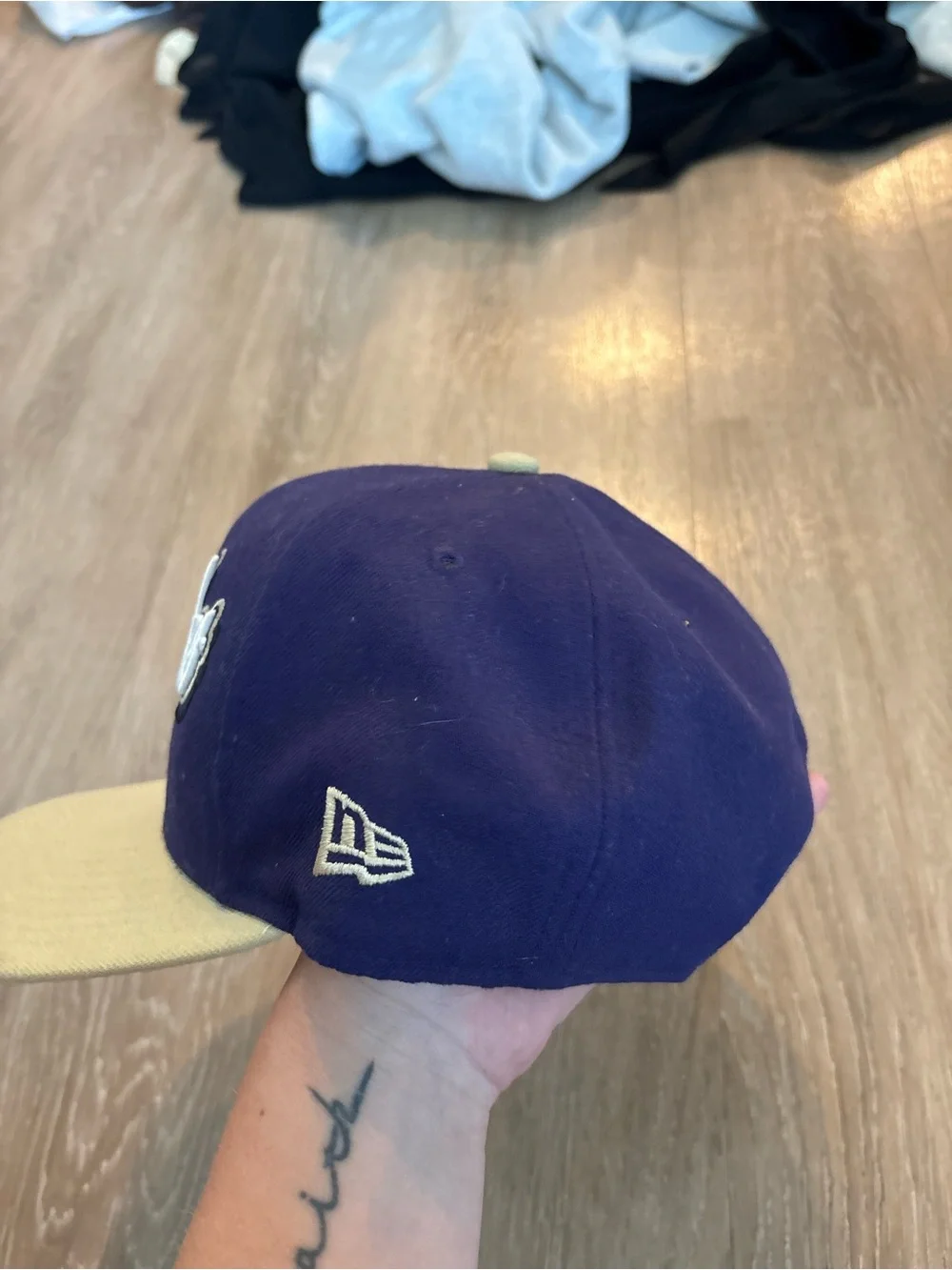 Dukes hat with jmu on the side